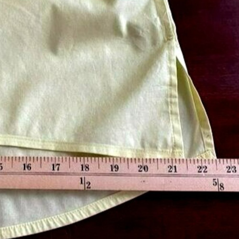 Chicos Womens Yellow No-Iron Long-Sleeve Button-Up Shirt Size S Professional - Picture 10 of 11